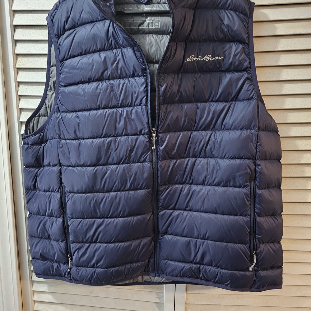 Eddie Bauer Dark Blue Quilted Vest